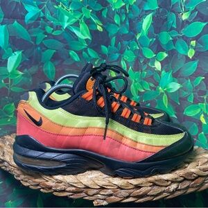 Nike air max 95 black orange yellow red relay gun